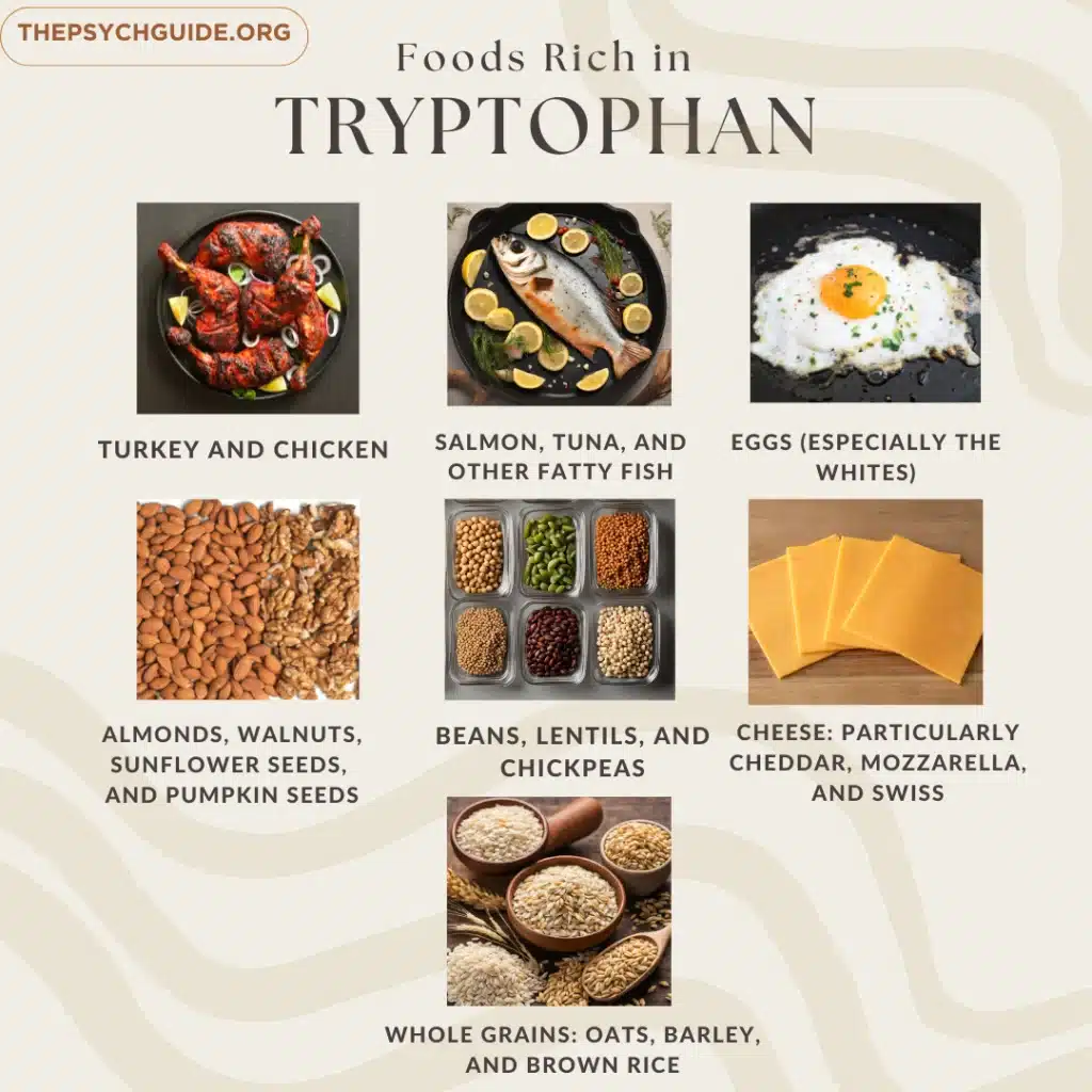 Foods rich in tryptophan